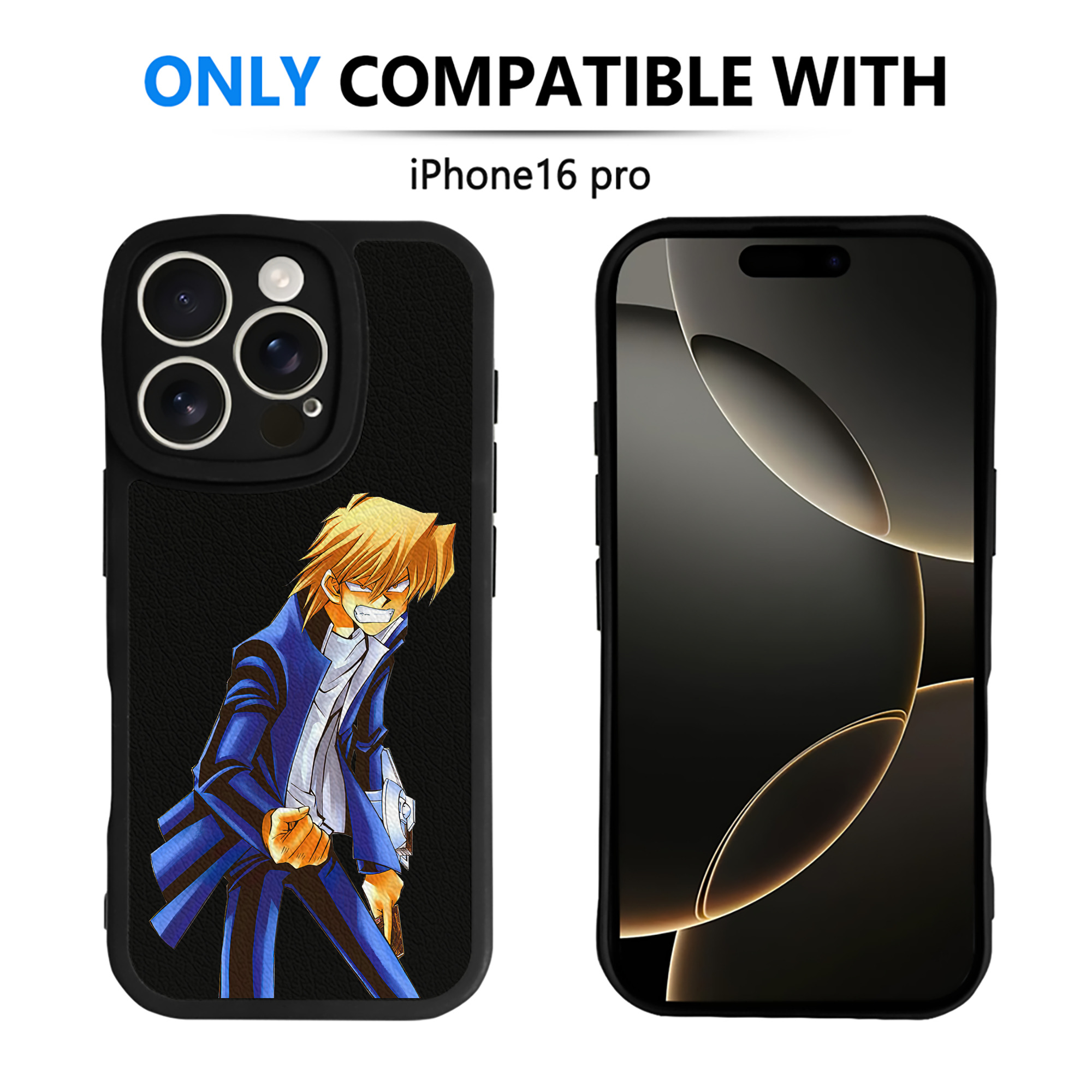 遊☆戯☆王 Yu-Gi-Oh! 【iPhone 16シリーズ対応】シリコンスマホケース（レザー調） 材質：シリコン